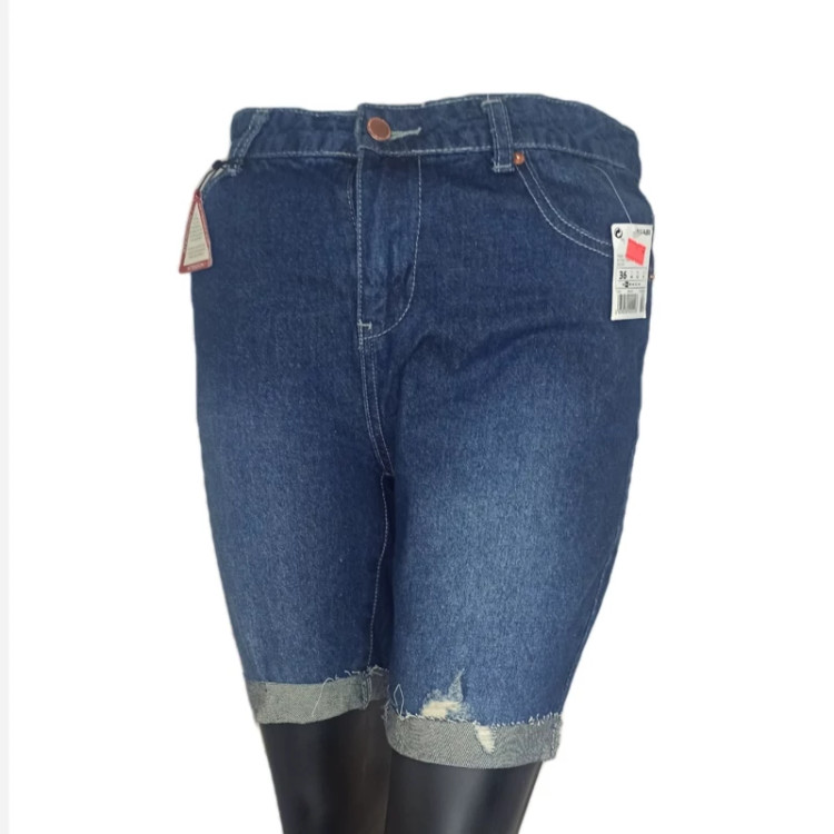 39-شلوارک جین زنانه دخترانه زابدار-1