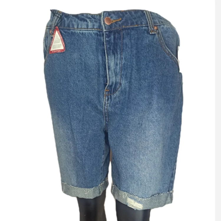 39-شلوارک جین زنانه دخترانه زابدار-3