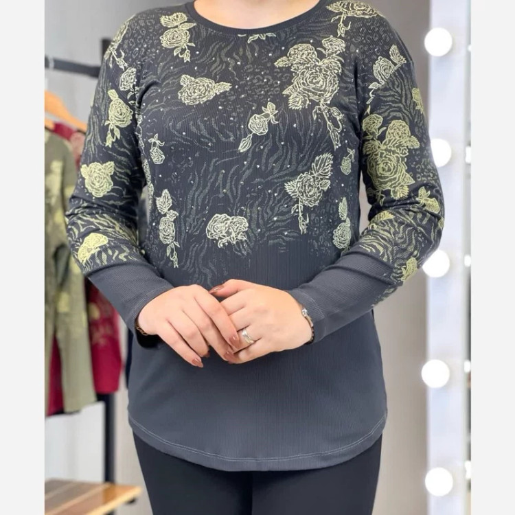 57-3بلوز کبریتی زنانه نگینی