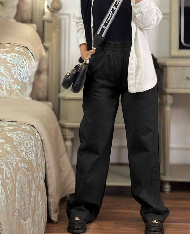 شلوار تمام بگ لنین زنانه 142