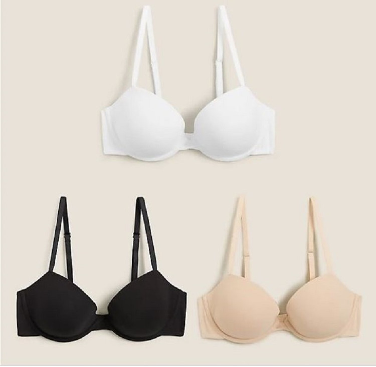 سوتین اسفنجی فنردار بدون پل M&S-152-3